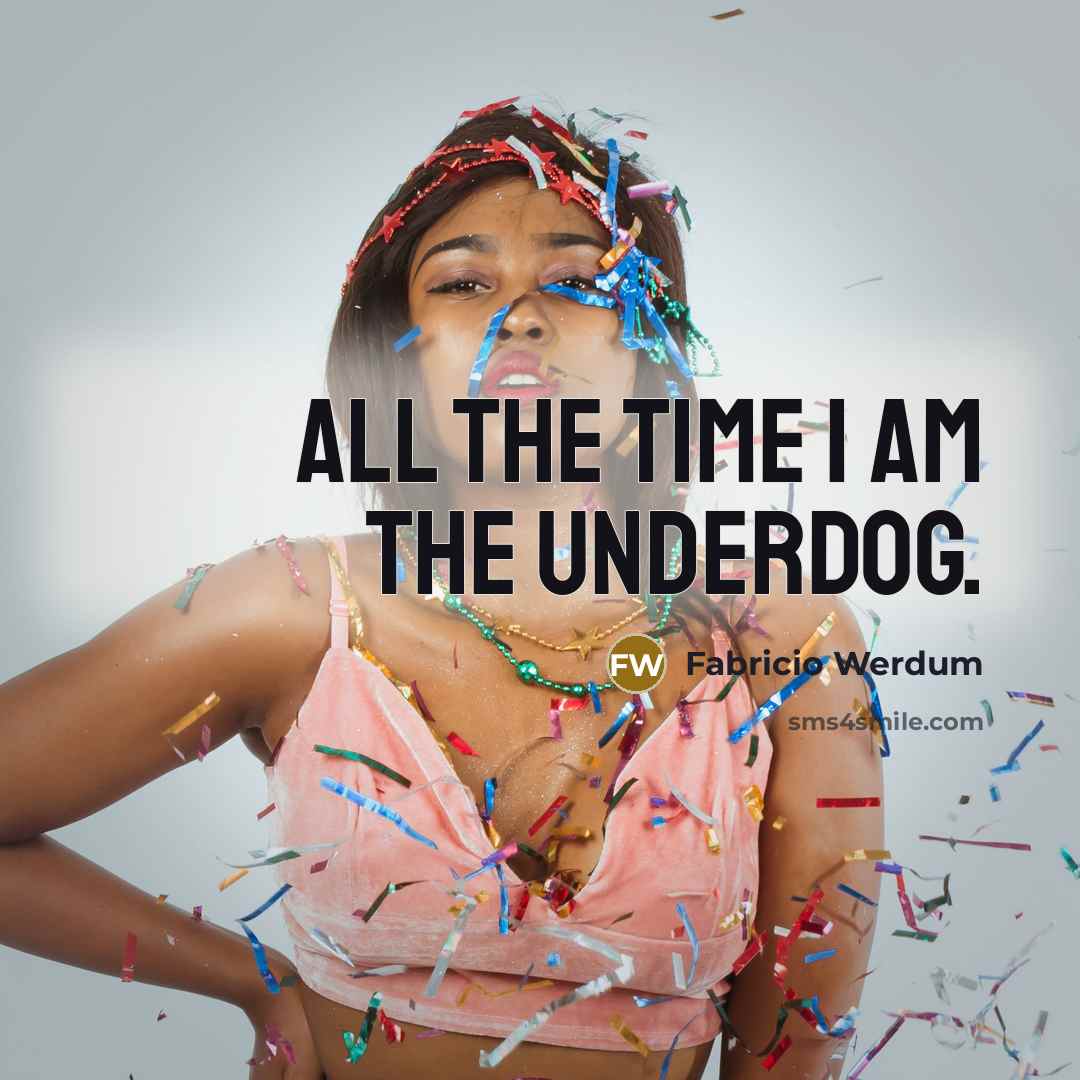 “All the time I am the underdog.…” quote by Fabricio Werdum