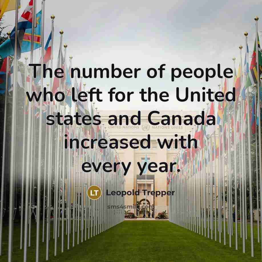 “The number of people who left for the United states…” quote by Leopold Trepper