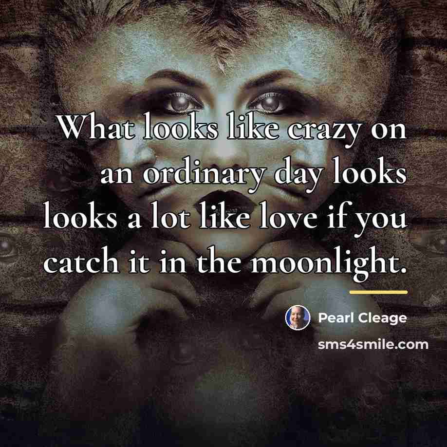 “What looks like crazy on an ordinary day looks looks…” quote by Pearl Cleage