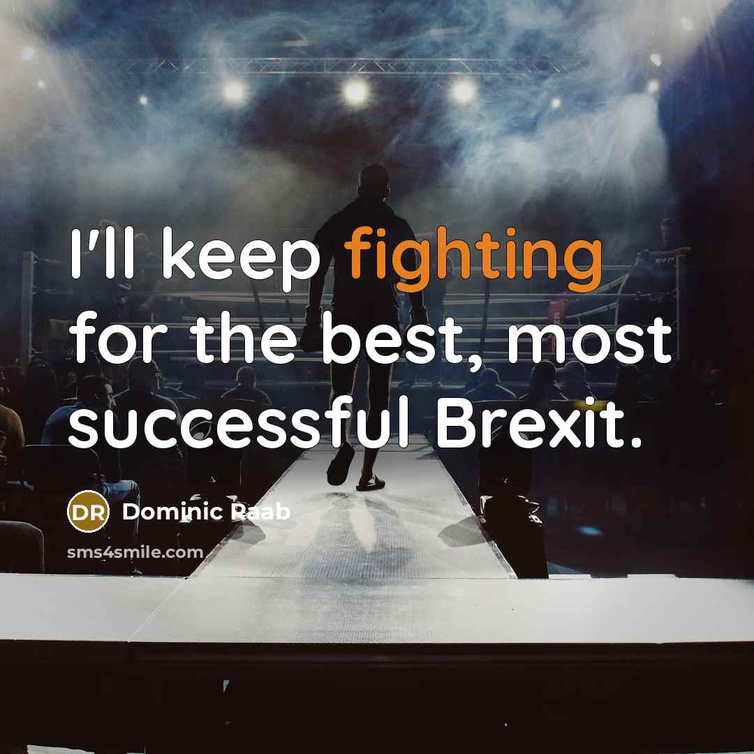 “I'll keep fighting for the best, most successful Brexit.…” quote by Dominic Raab
