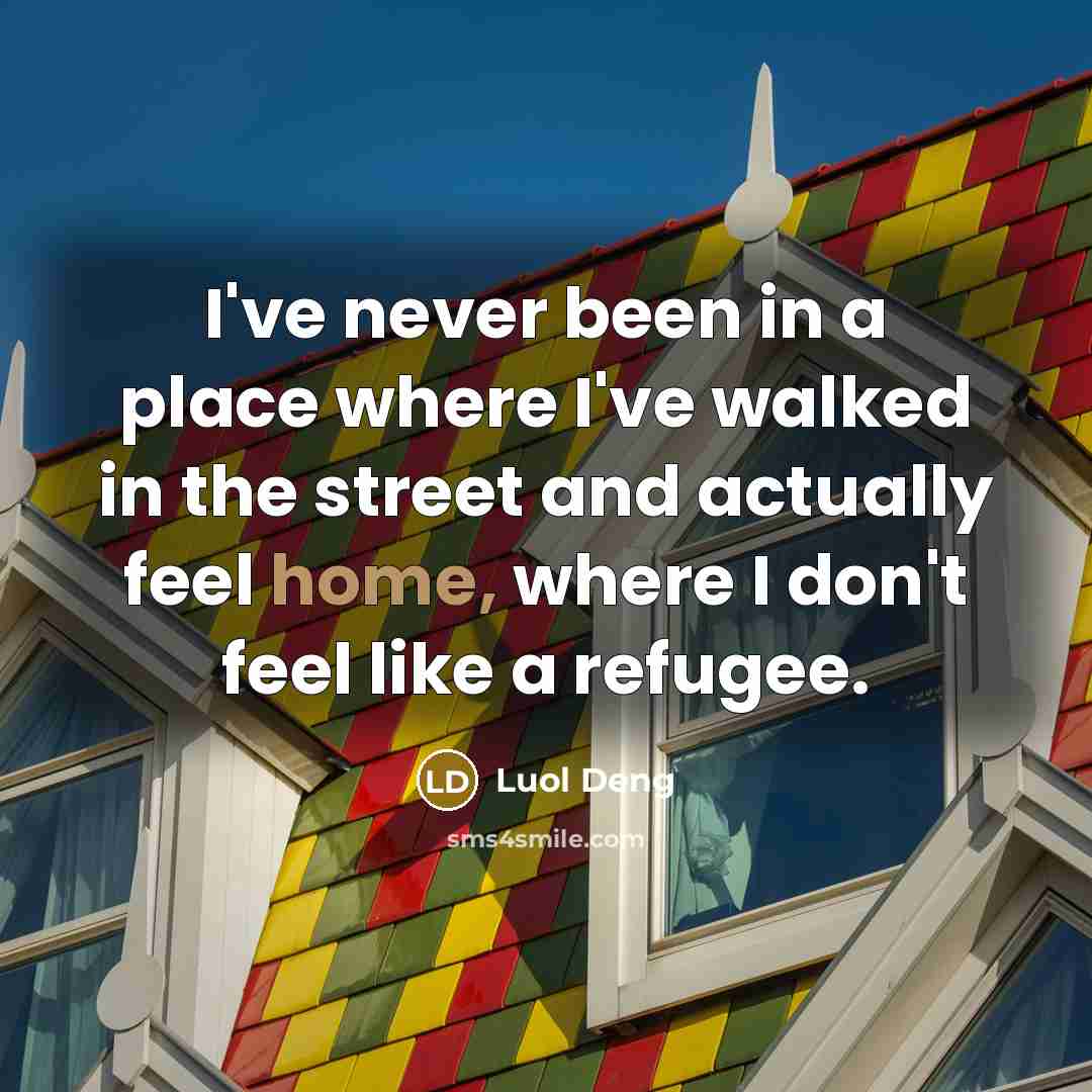 “I've never been in a place where I've walked in…” quote by Luol Deng