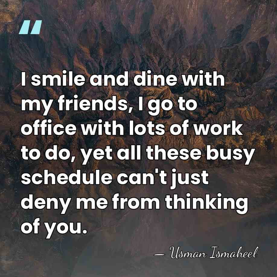 I smile and dine with my friends, I go to office with&hellip; - Usman Ismaheel