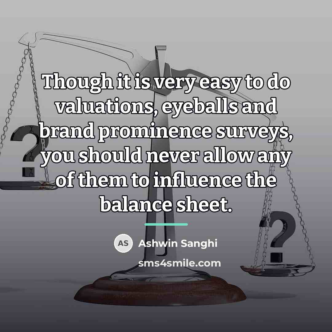 “Though it is very easy to do valuations, eyeballs and…” quote by Ashwin Sanghi