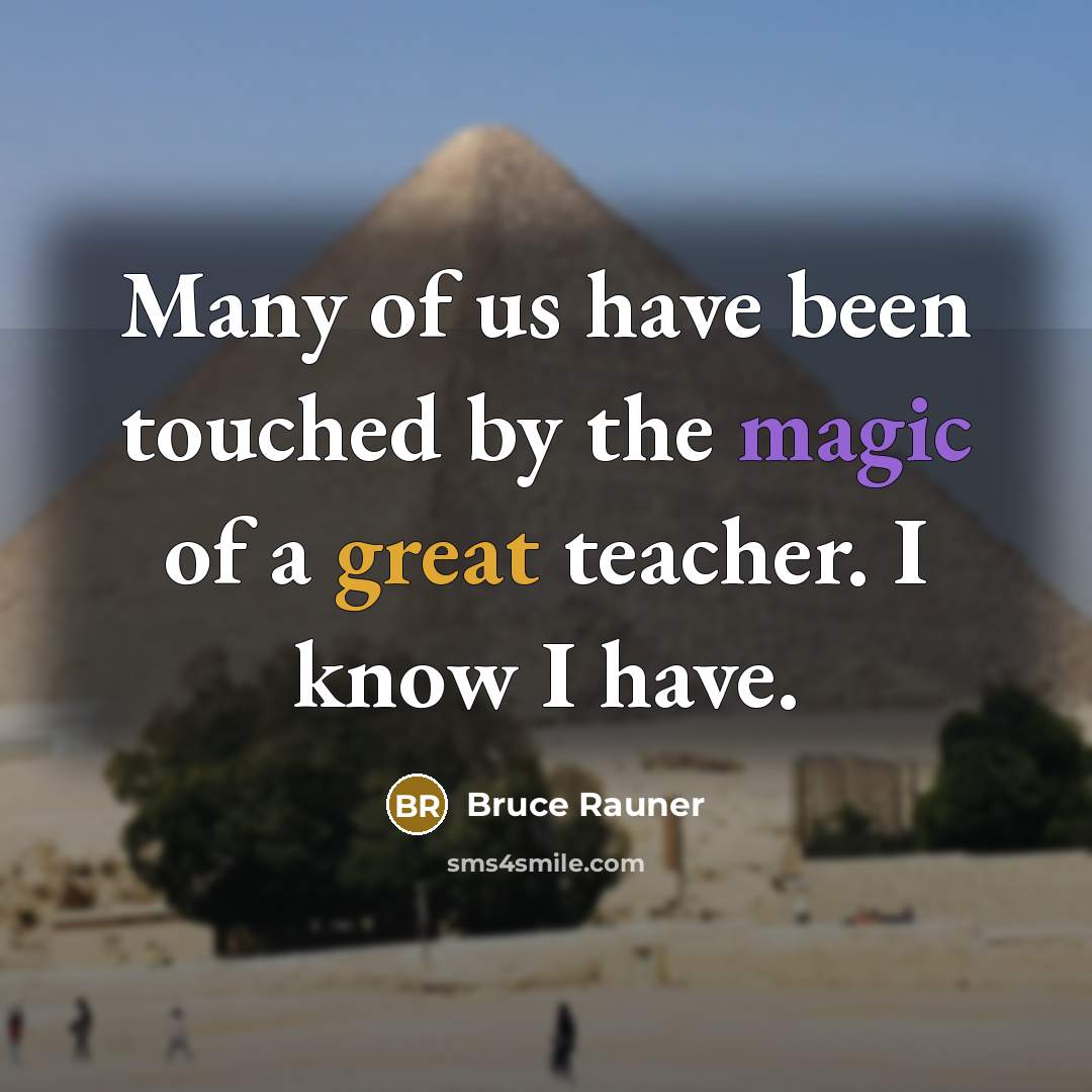 “Many of us have been touched by the magic of…” quote by Bruce Rauner