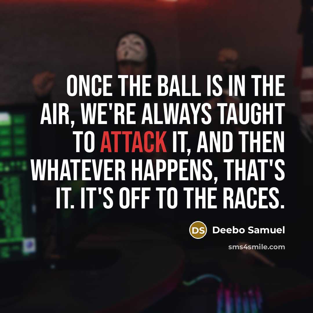 “Once the ball is in the air, we're always taught…” quote by Deebo Samuel