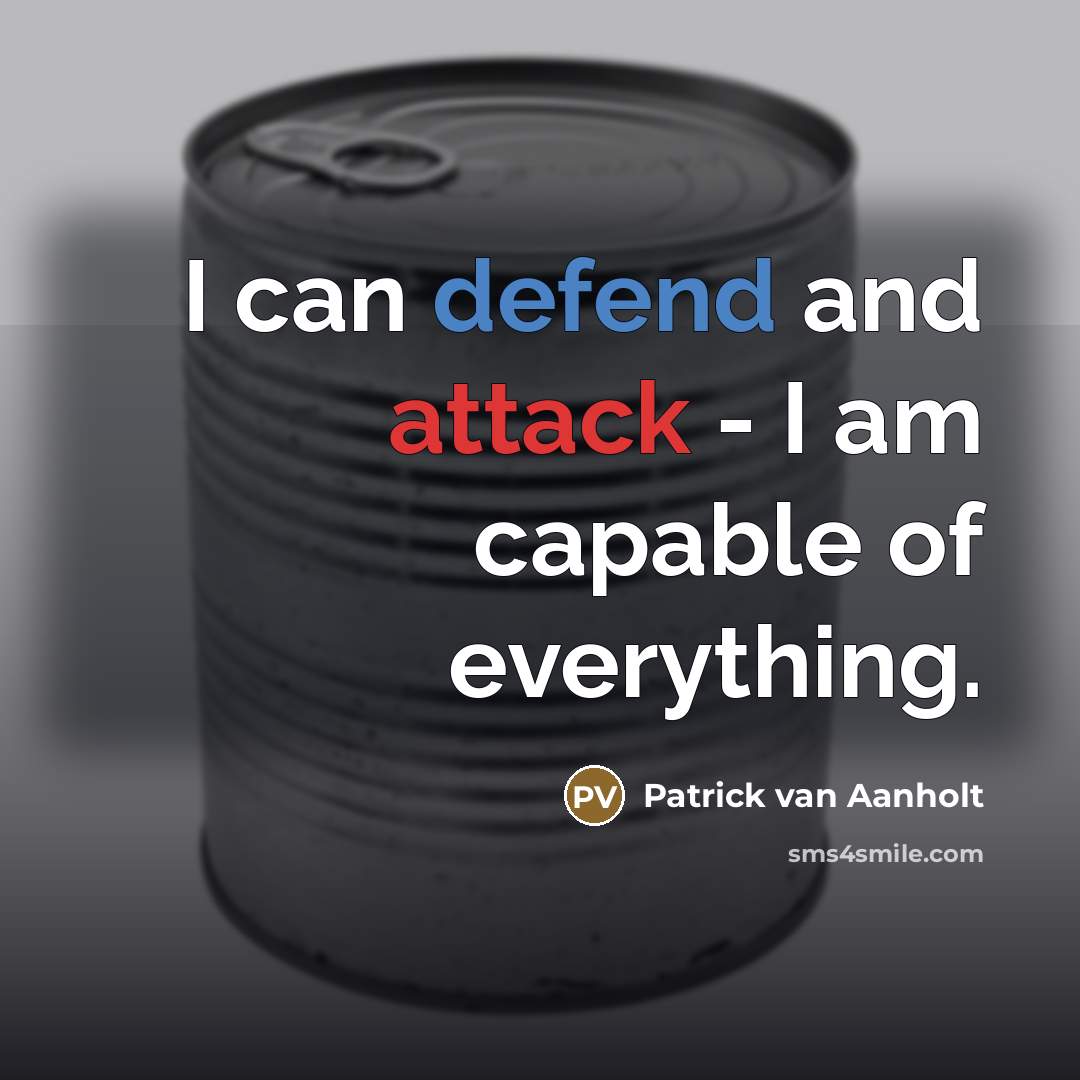“I can defend and attack - I am capable of…” quote by Patrick van Aanholt