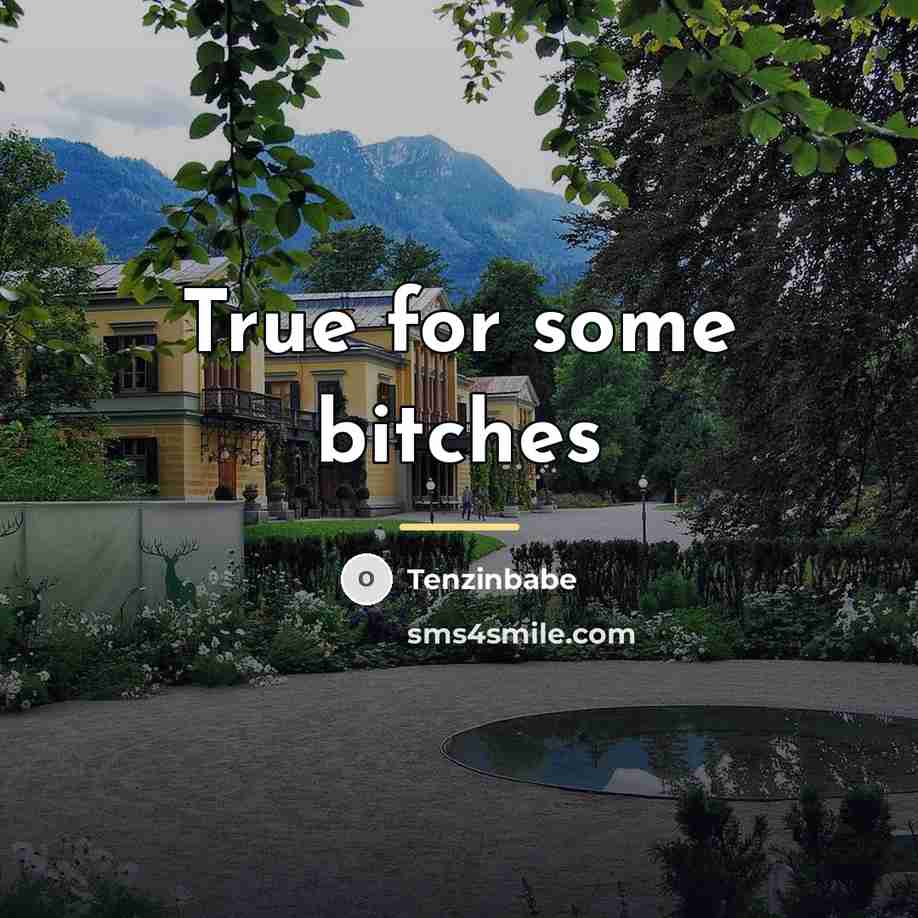 “True for some bitches…” quote by Tenzinbabe