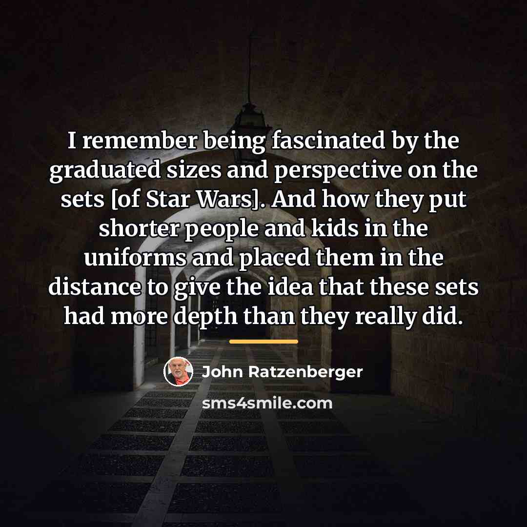 “I remember being fascinated by the graduated sizes and perspective…” quote by John Ratzenberger