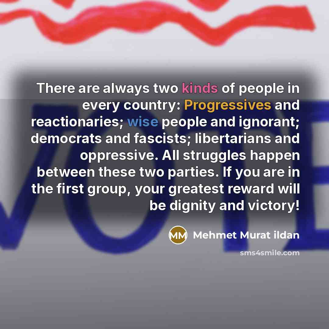 “There are always two kinds of people in every country:…” quote by Mehmet Murat Ildan