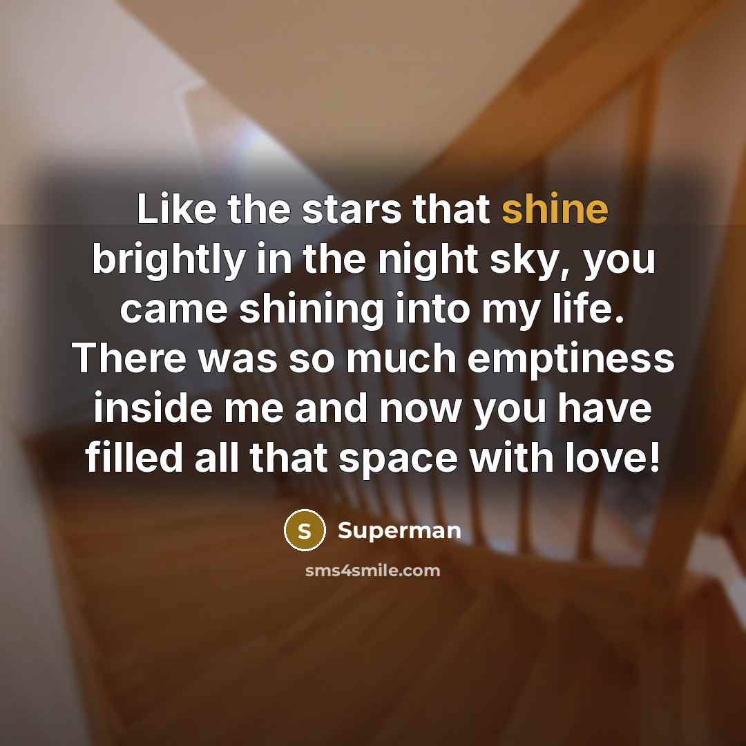 “Like the stars that shine brightly in the night sky,…” quote by Superman