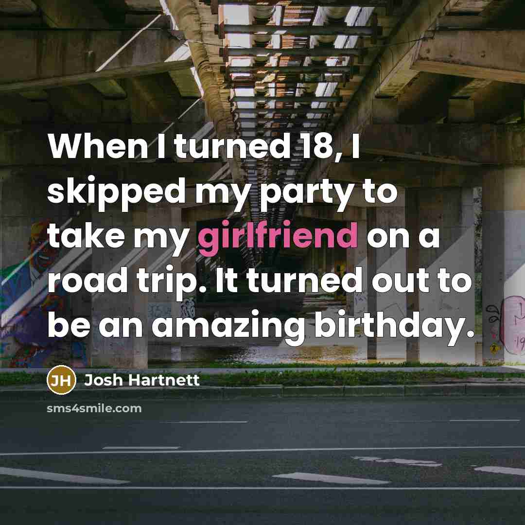 “When I turned 18, I skipped my party to take…” quote by Josh Hartnett