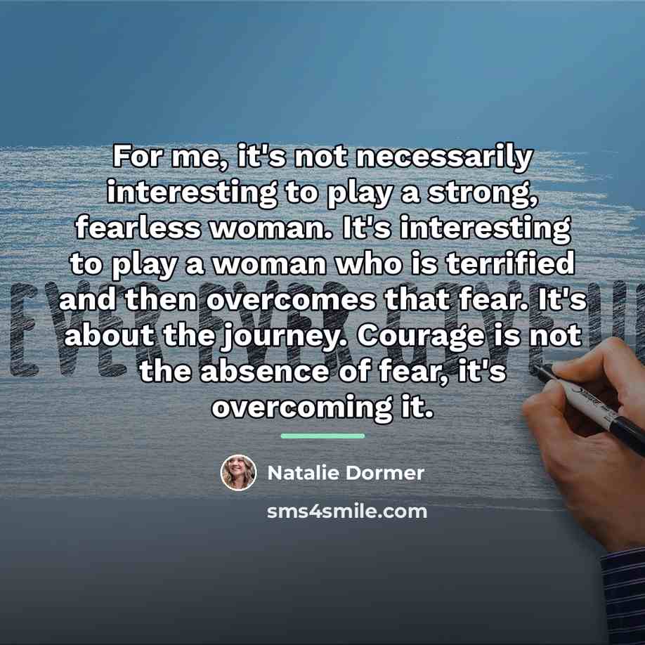 “For me, it's not necessarily interesting to play a strong,…” quote by Natalie Dormer