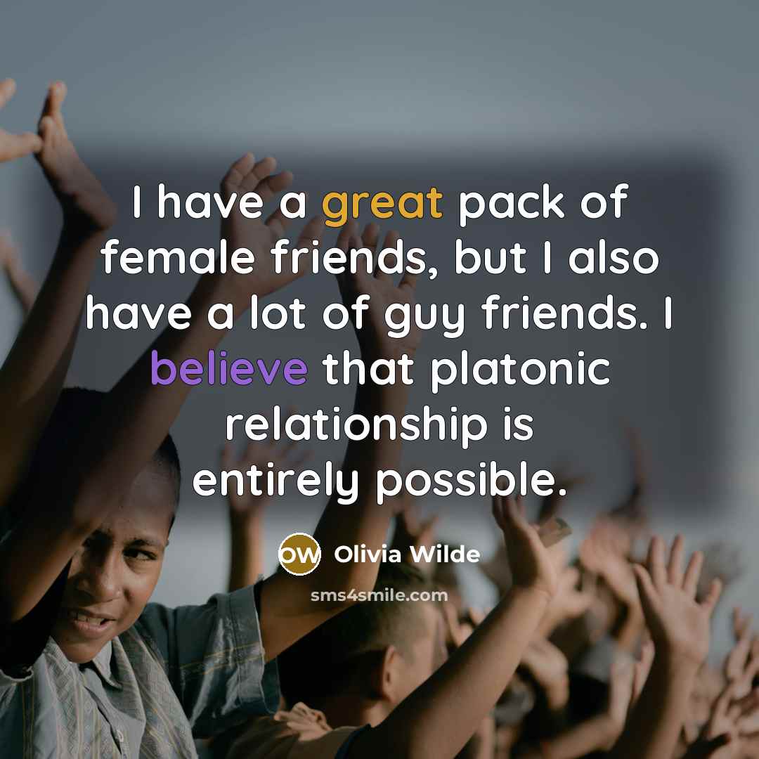 “I have a great pack of female friends, but I…” quote by Olivia Wilde