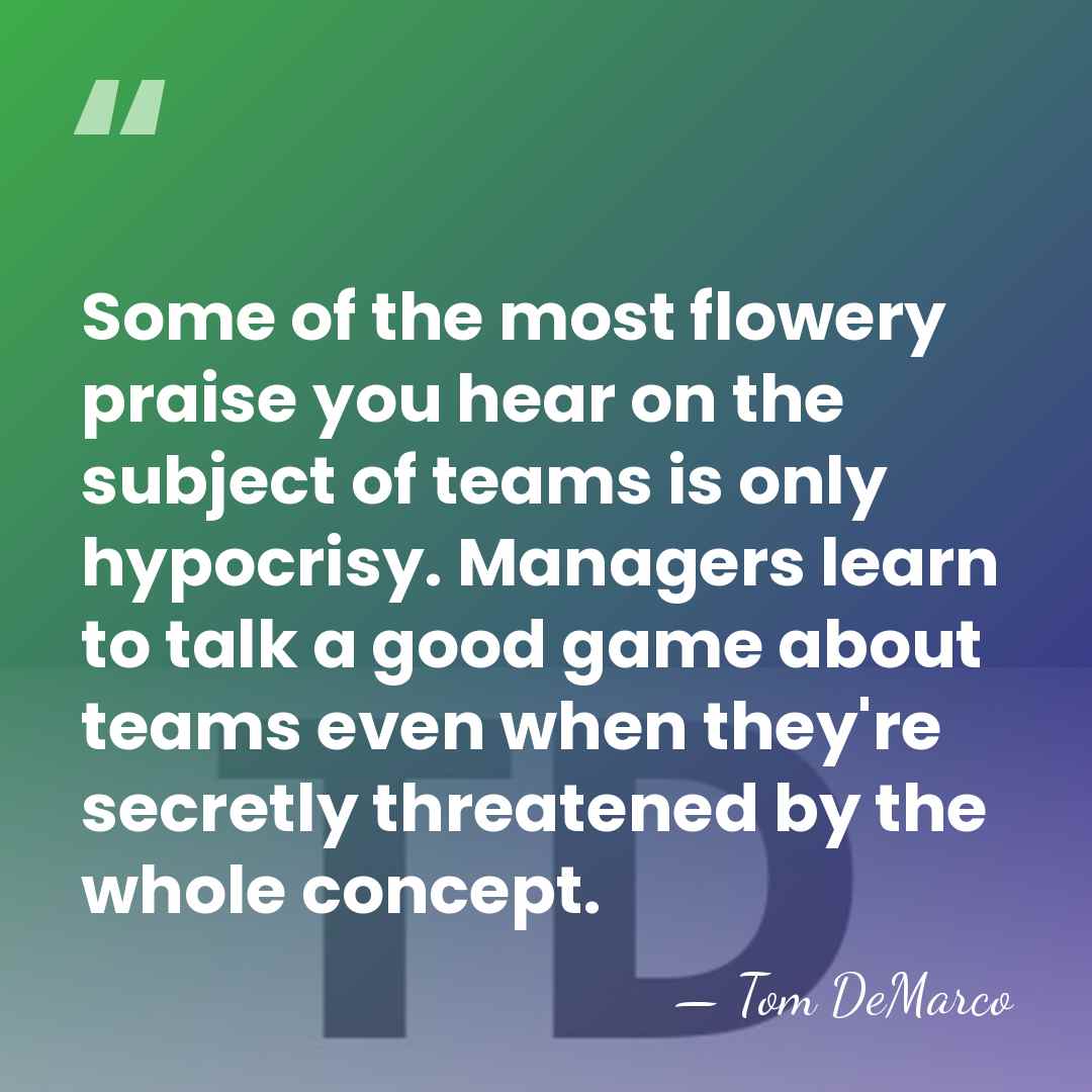 Some of the most flowery praise you hear on the subject of&hellip; - Tom DeMarco