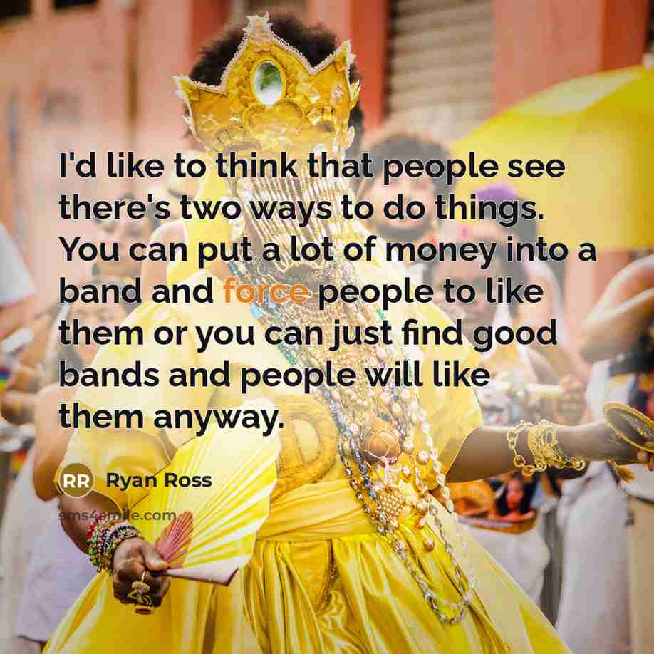“I'd like to think that people see there's two ways…” quote by Ryan Ross