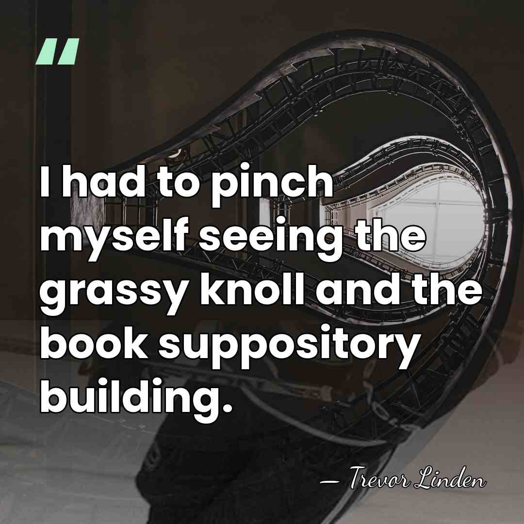 I had to pinch myself seeing the grassy knoll and the book&hellip; - Trevor Linden