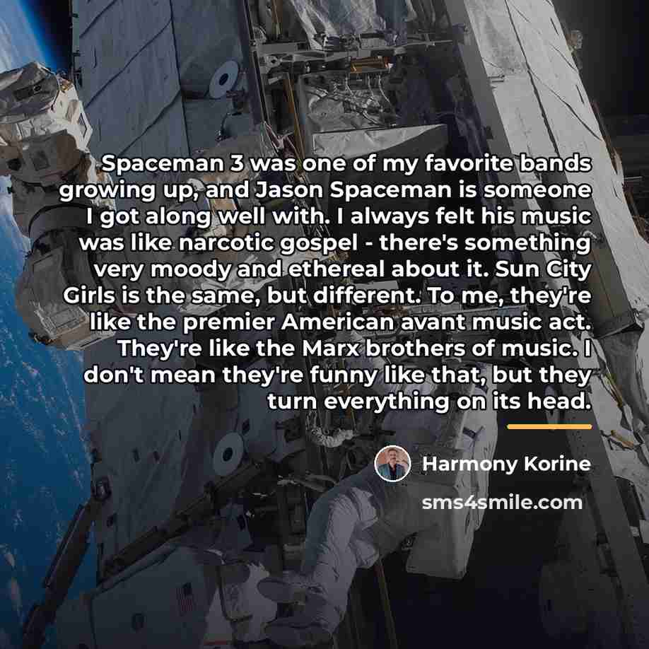 “Spaceman 3 was one of my favorite bands growing up,…” quote by Harmony Korine