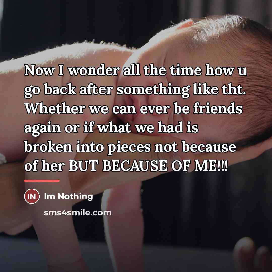 “Now I wonder all the time how u go back…” quote by Im Nothing