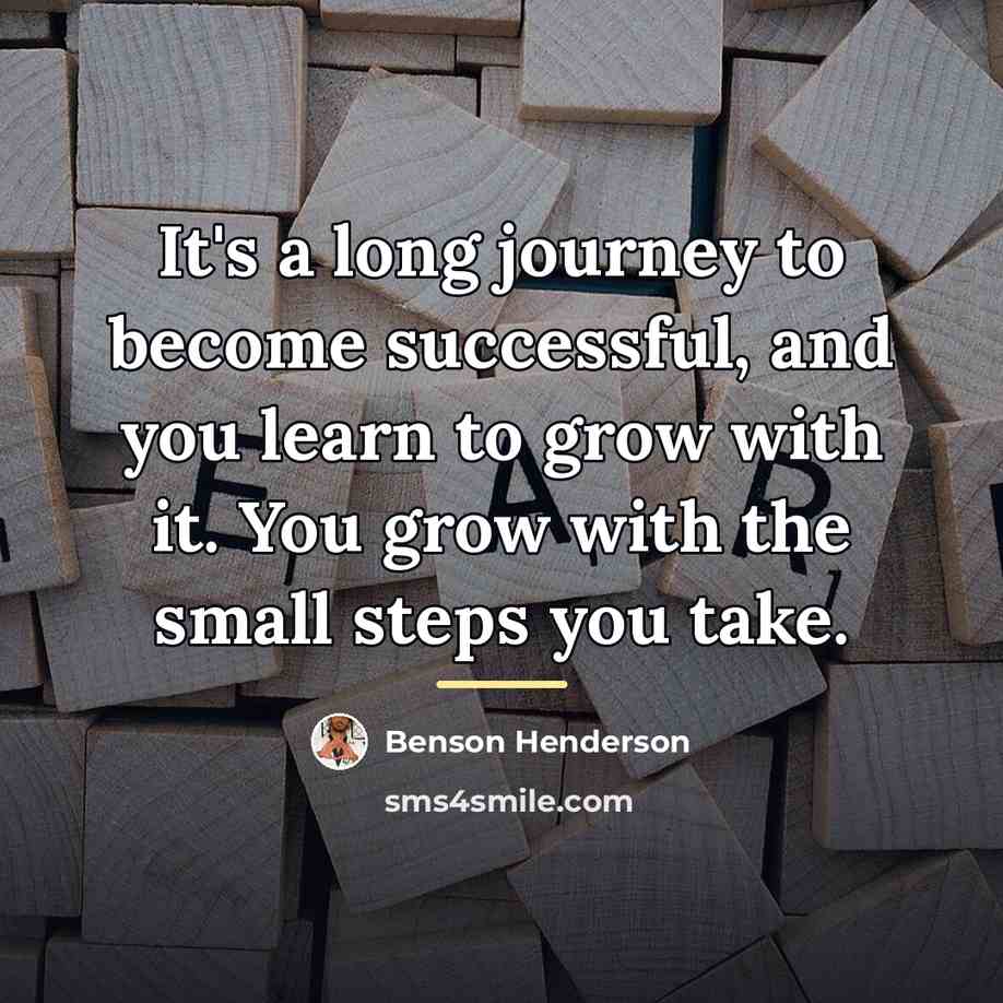 “It's a long journey to become successful, and you learn…” quote by Benson Henderson