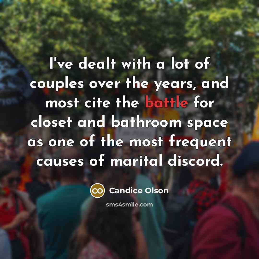 “I've dealt with a lot of couples over the years,…” quote by Candice Olson
