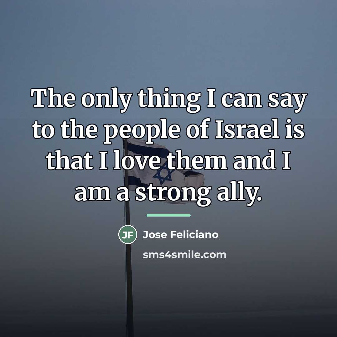 “The only thing I can say to the people of…” quote by Jose Feliciano