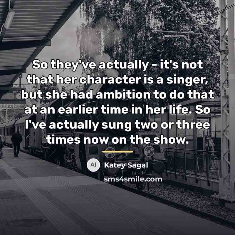 “So they've actually - it's not that her character is…” quote by Katey Sagal
