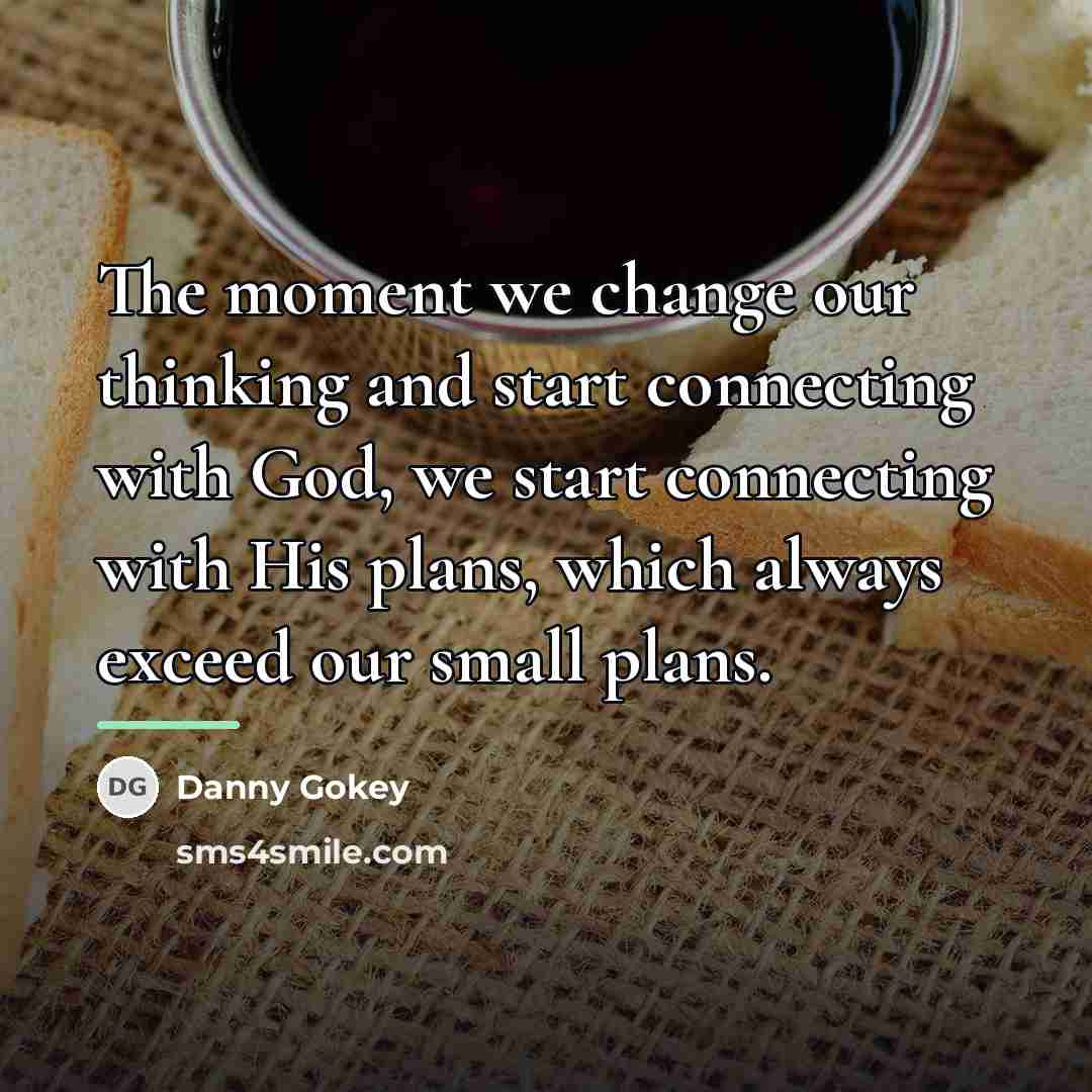 “The moment we change our thinking and start connecting with…” quote by Danny Gokey