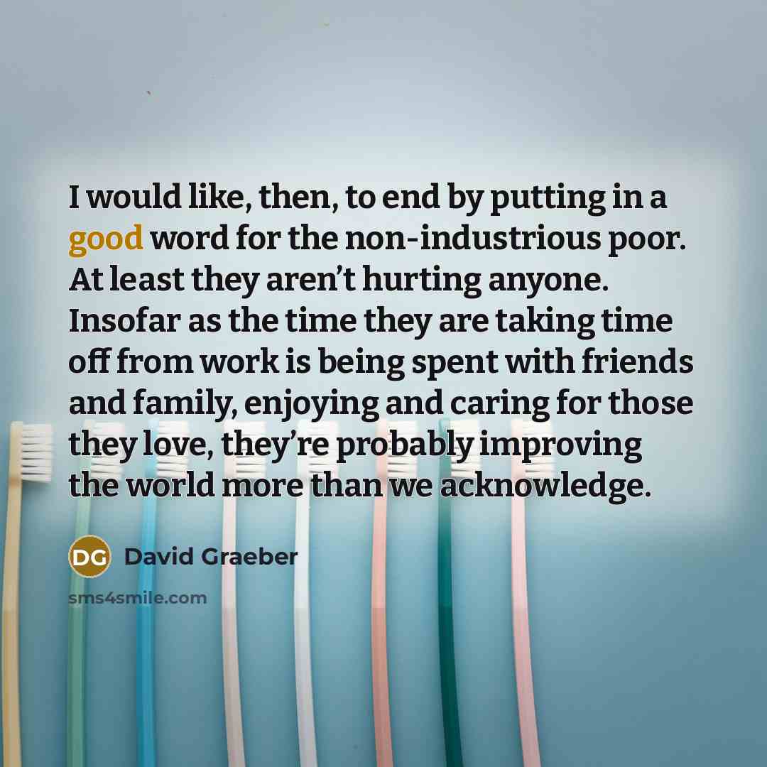 “I would like, then, to end by putting in a…” quote by David Graeber
