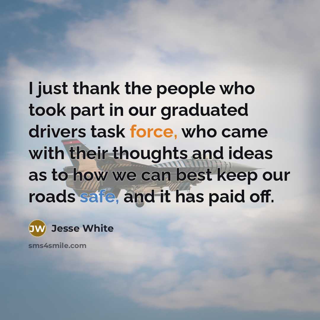 “I just thank the people who took part in our…” quote by Jesse White