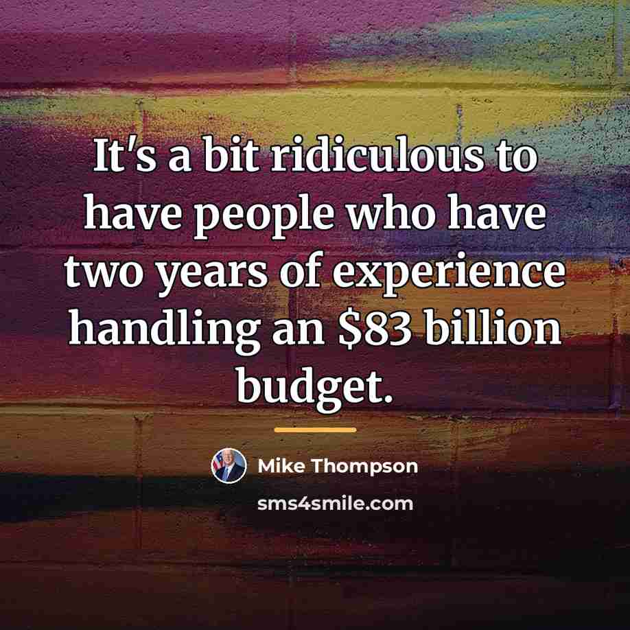 “It's a bit ridiculous to have people who have two…” quote by Mike Thompson