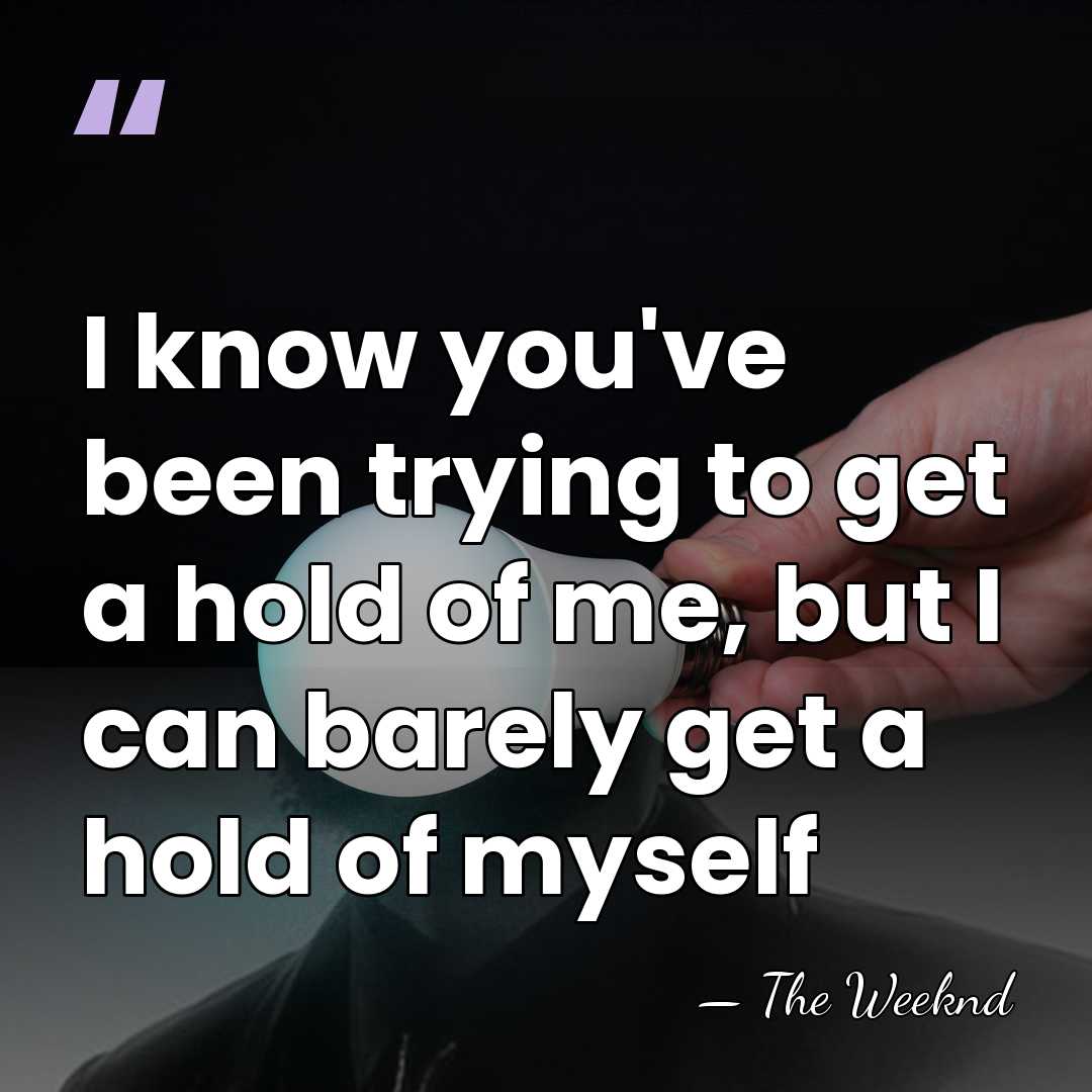I know you've been trying to get a hold of me, but&hellip; - The Weeknd
