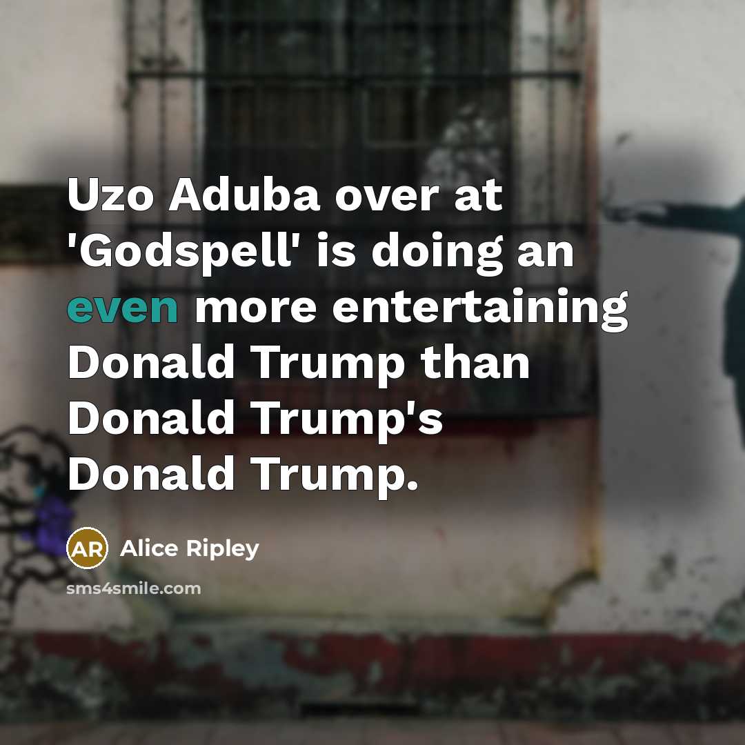 “Uzo Aduba over at 'Godspell' is doing an even more…” quote by Alice Ripley