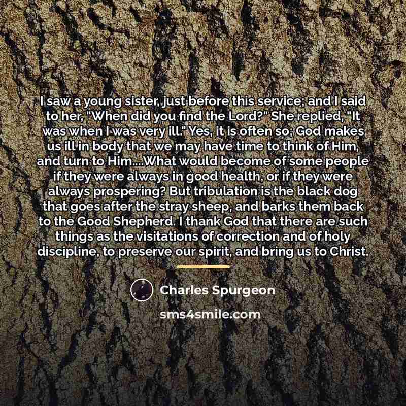 “I saw a young sister, just before this service; and…” quote by Charles Spurgeon
