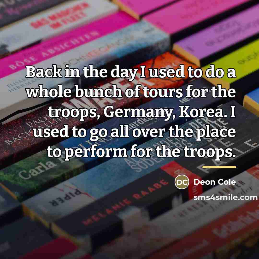 “Back in the day I used to do a whole…” quote by Deon Cole
