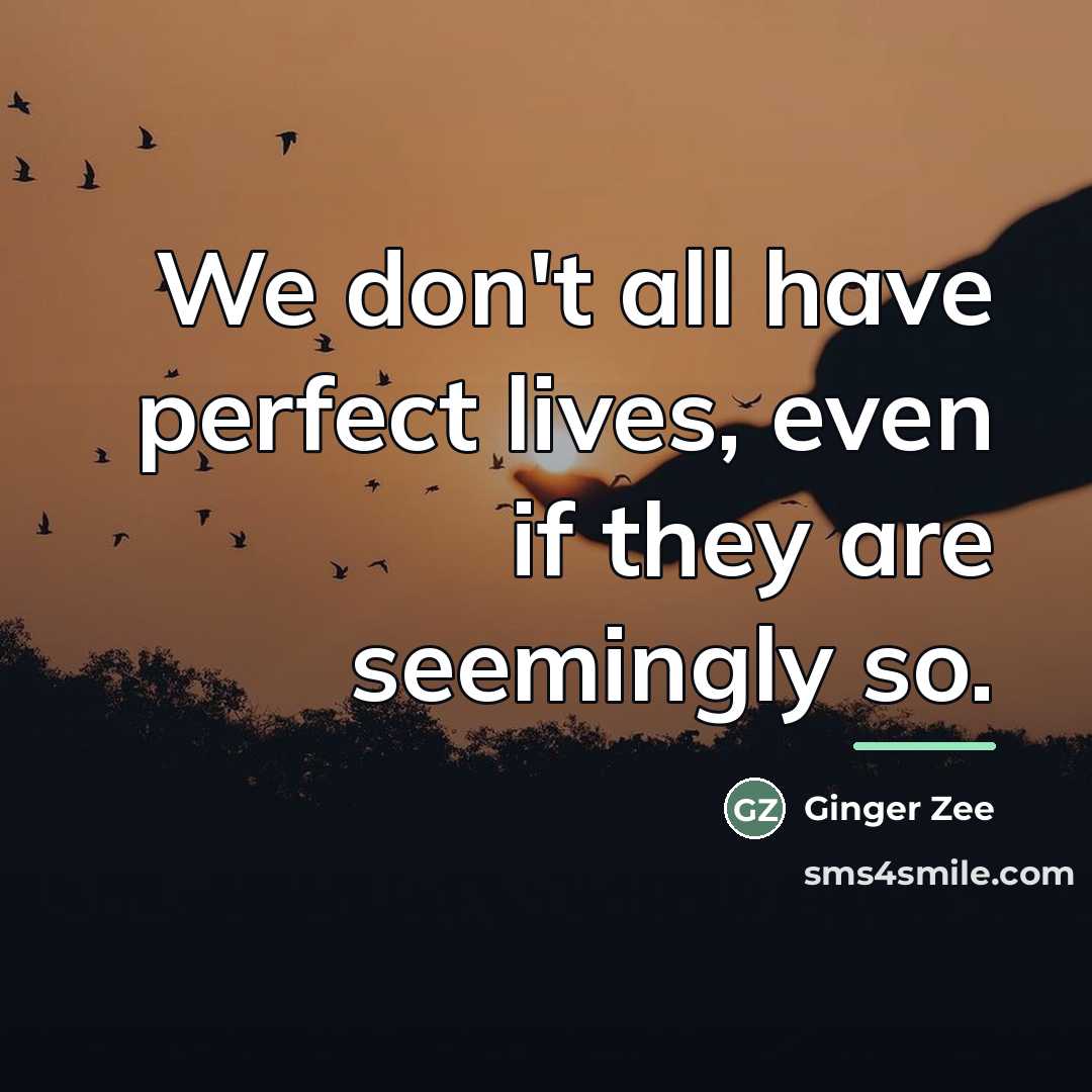 “We don't all have perfect lives, even if they are…” quote by Ginger Zee