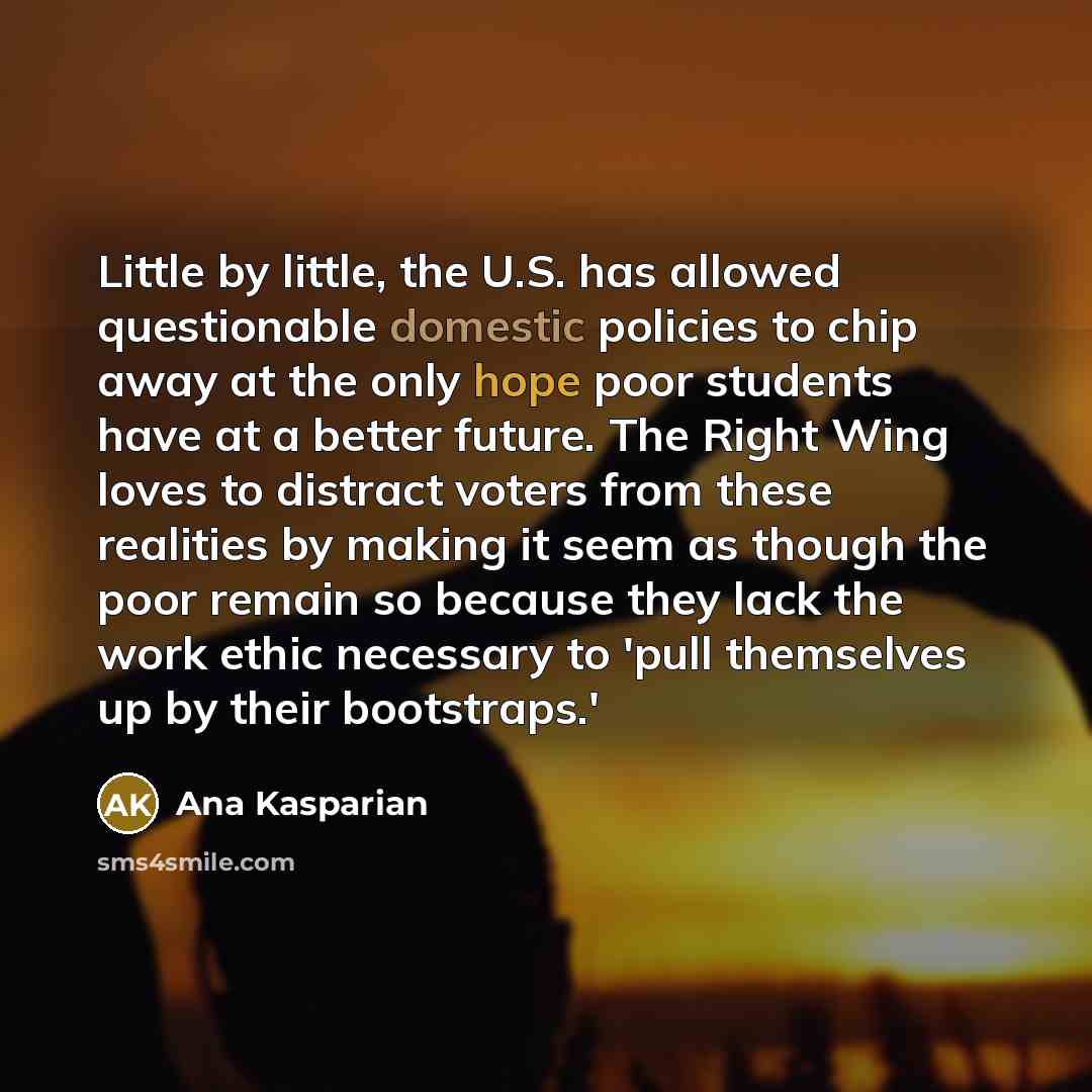 “Little by little, the U.S. has allowed questionable domestic policies…” quote by Ana Kasparian