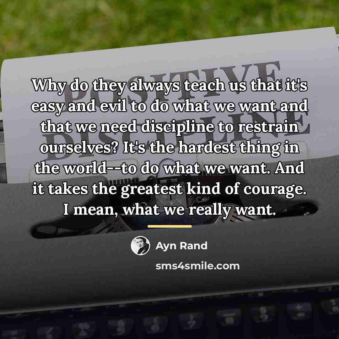 “Why do they always teach us that it's easy and…” quote by Ayn Rand