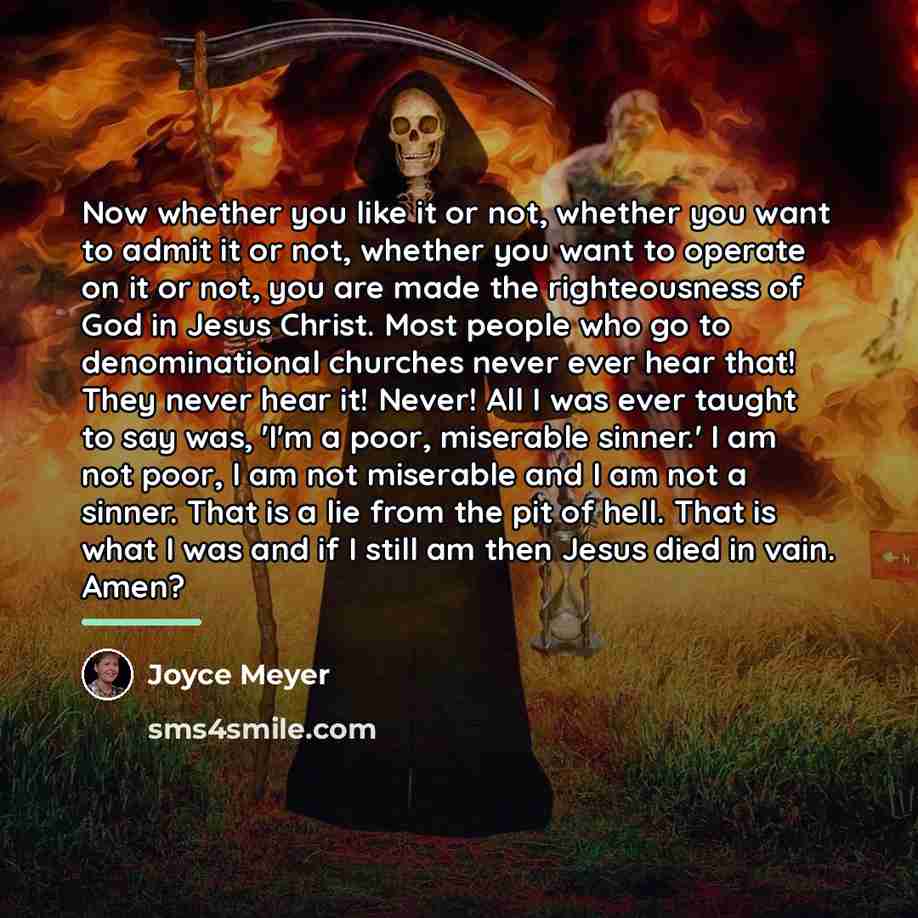 “Now whether you like it or not, whether you want…” quote by Joyce Meyer