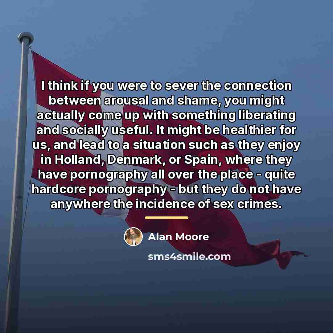 “I think if you were to sever the connection between…” quote by Alan Moore