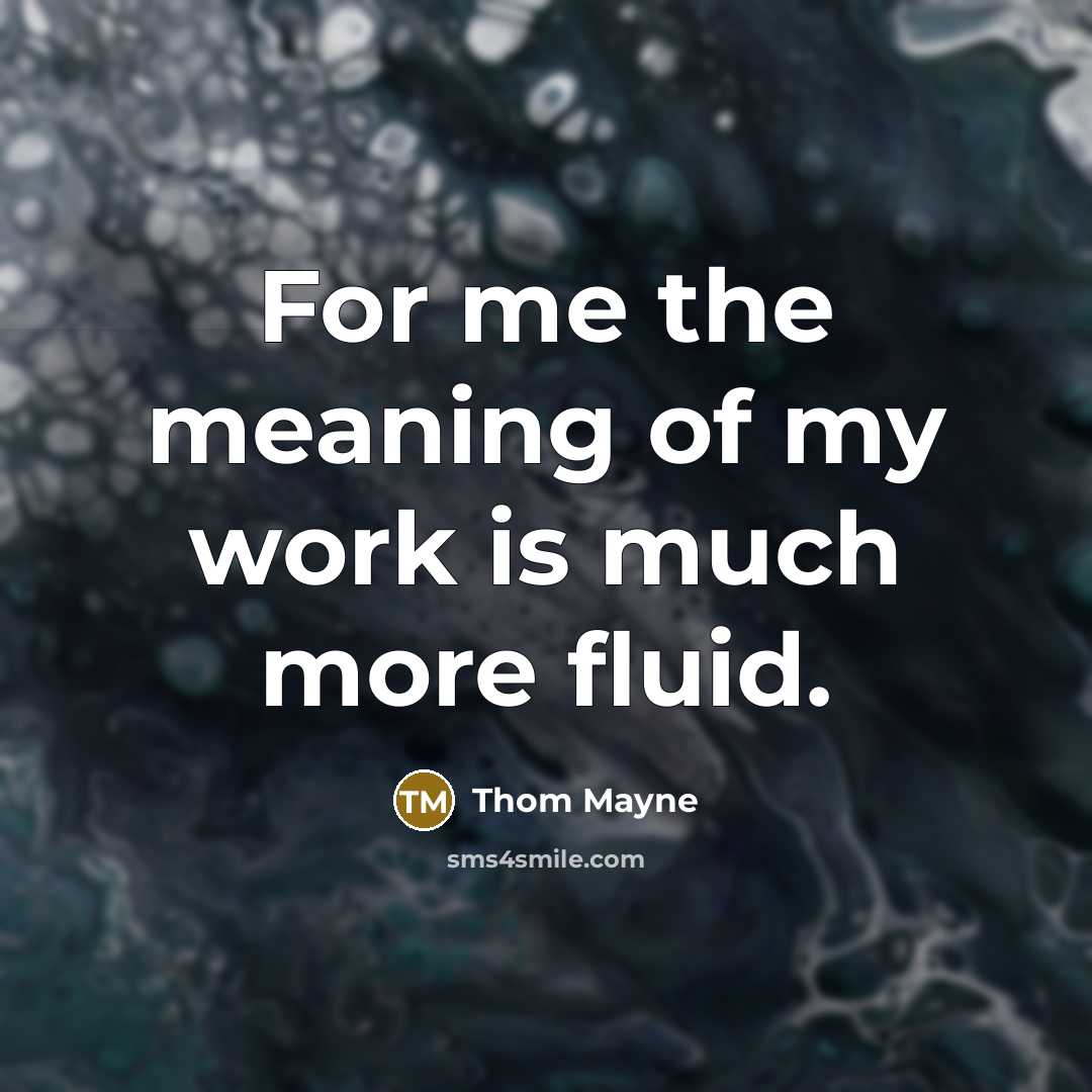 “For me the meaning of my work is much more…” quote by Thom Mayne