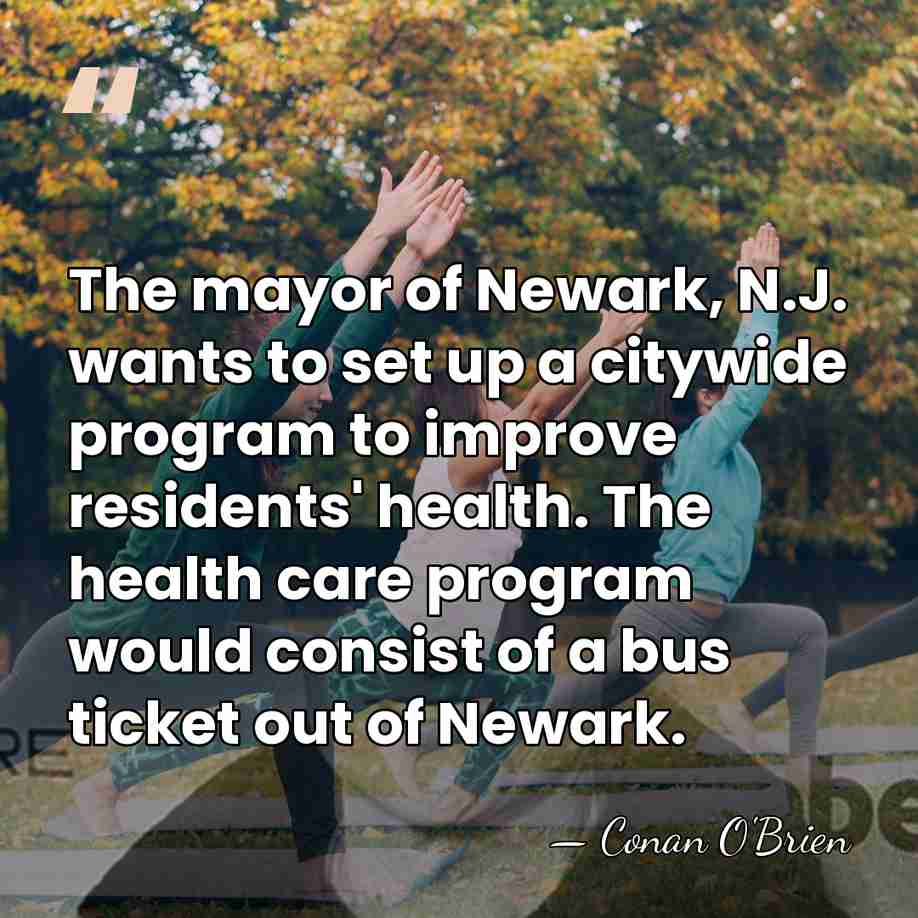 The mayor of Newark, N.J. wants to set up a citywide program&hellip; - Conan O'Brien