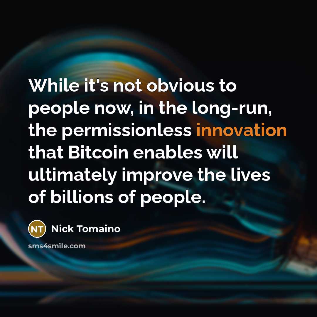 “While it's not obvious to people now, in the long-run,…” quote by Nick Tomaino