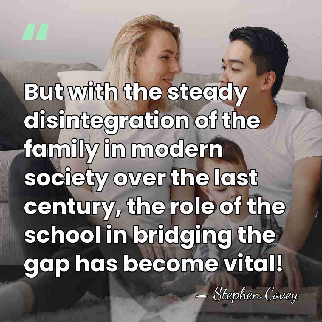 But with the steady disintegration of the family in modern society over&hellip; - Stephen Covey