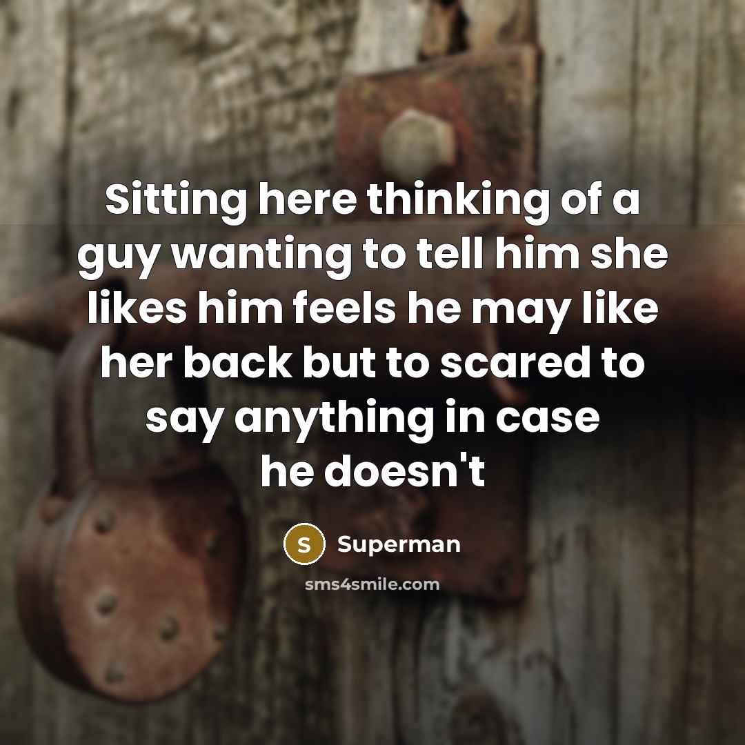 “Sitting here thinking of a guy wanting to tell him…” quote by Superman