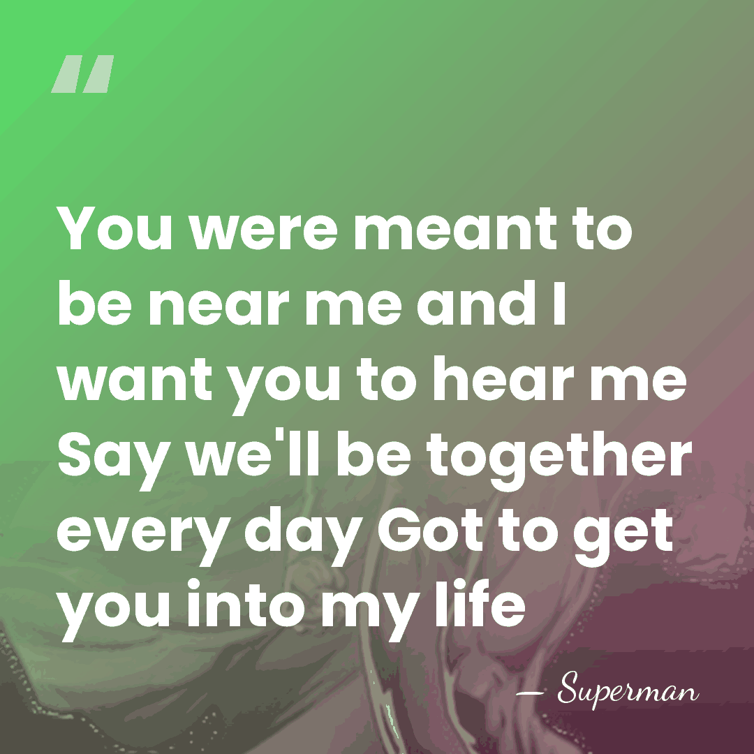You were meant to be near me and I want you to&hellip; - Superman