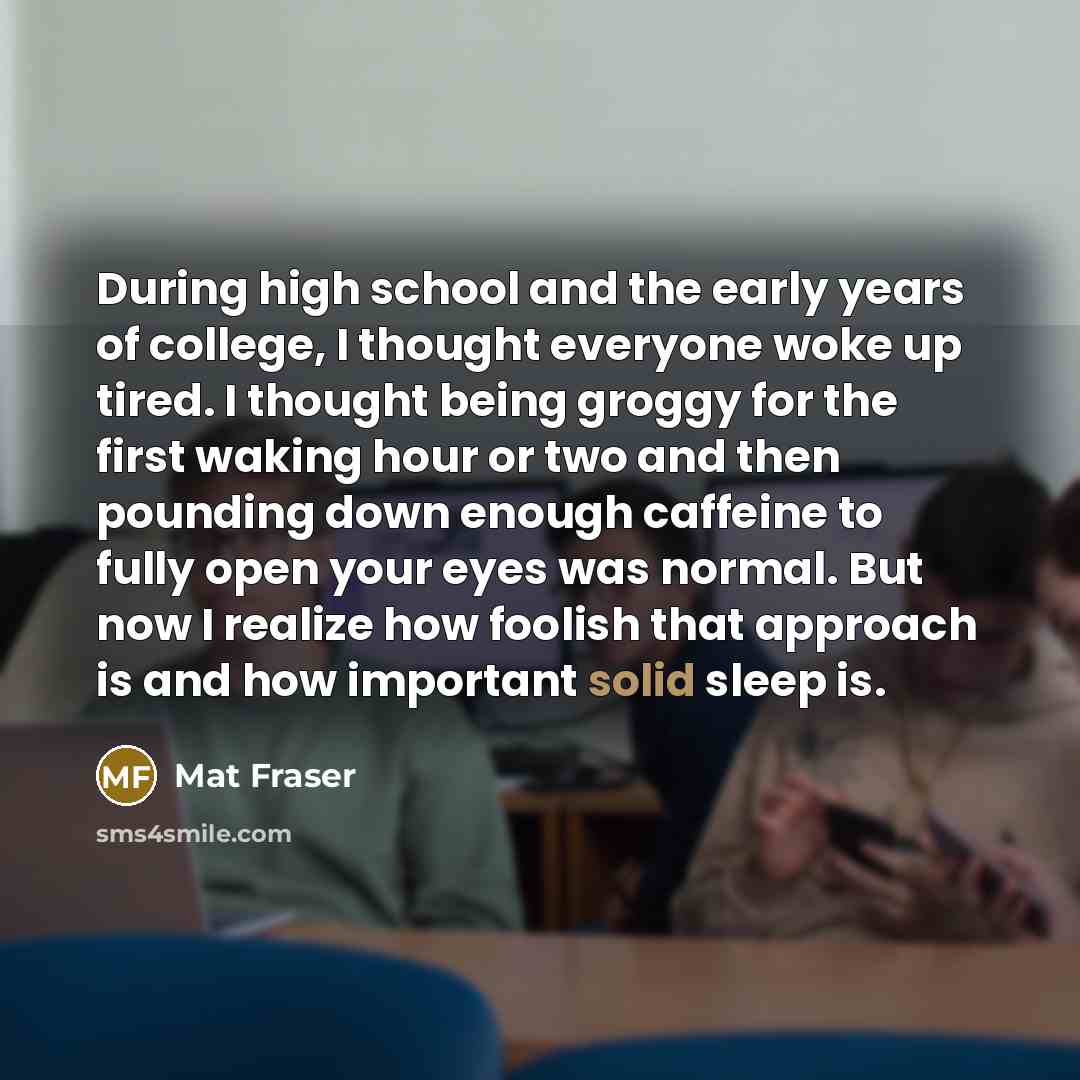 “During high school and the early years of college, I…” quote by Mat Fraser