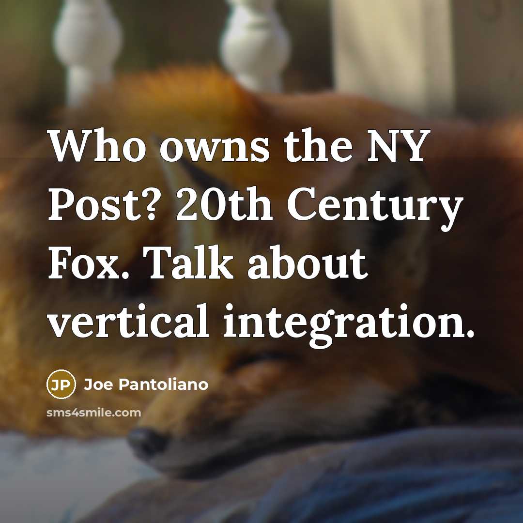 “Who owns the NY Post? 20th Century Fox. Talk about…” quote by Joe Pantoliano