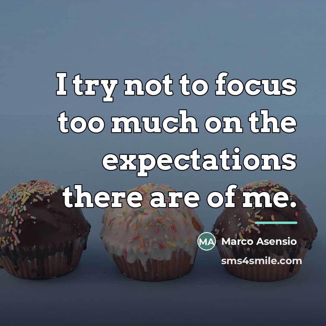 “I try not to focus too much on the expectations…” quote by Marco Asensio