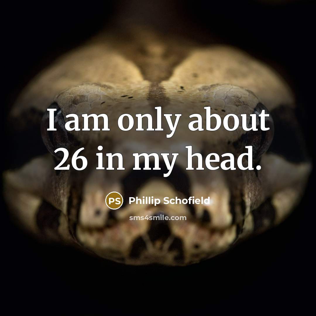 “I am only about 26 in my head.…” quote by Phillip Schofield