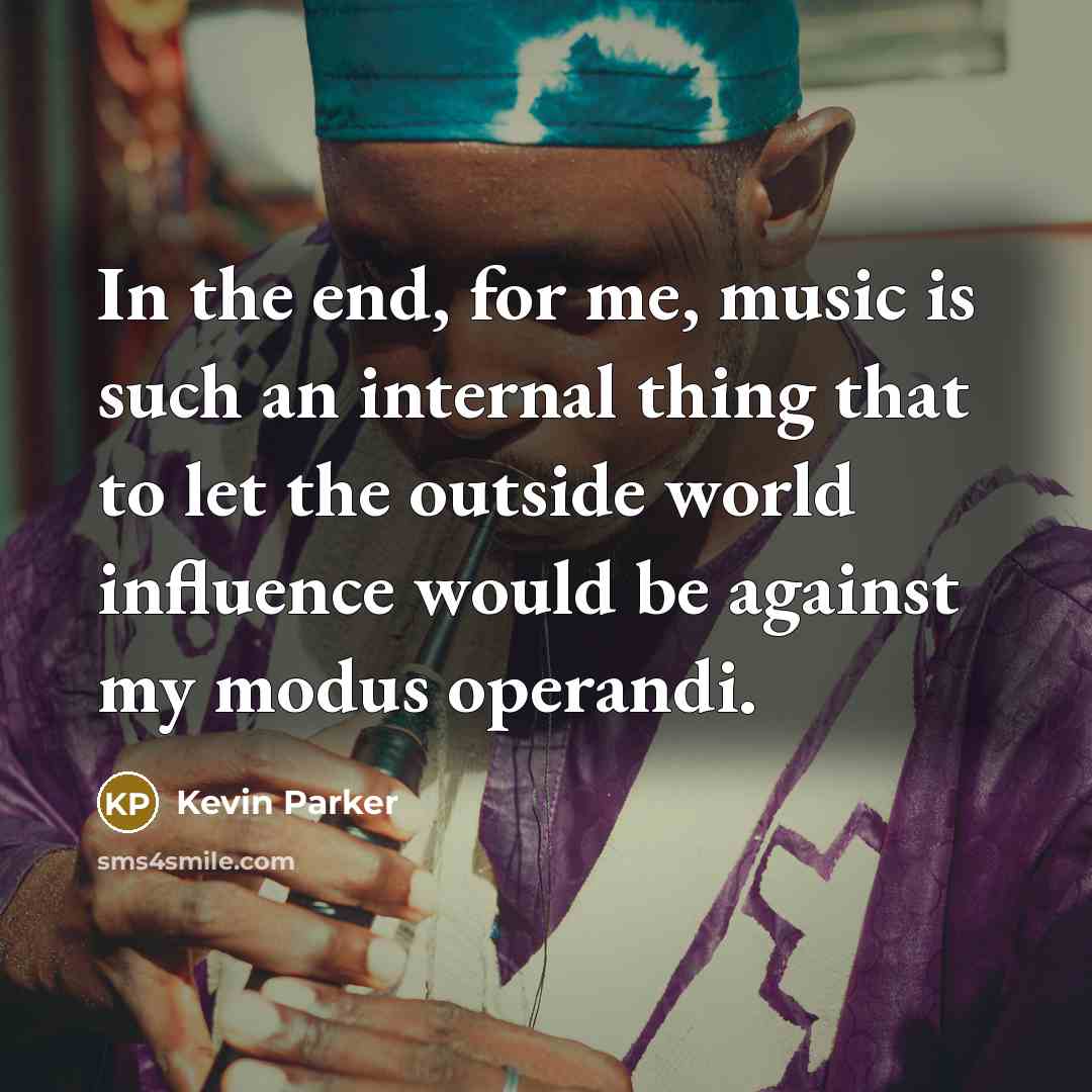 “In the end, for me, music is such an internal…” quote by Kevin Parker